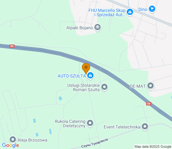 Mapa dojazdu do warsztatu samochodowego w miejscowości Bojano